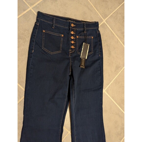 “Nanette Lepore Jolie Super High Rise Bootcut Flare Jeans Size 4 Western Style - Picture 12 of 16